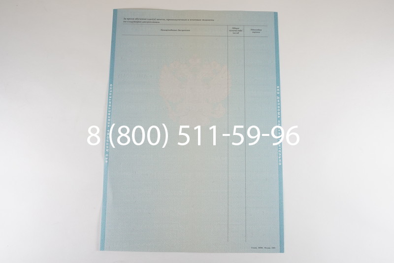 Диплом бакалавра 2010-2011 годов в Москве