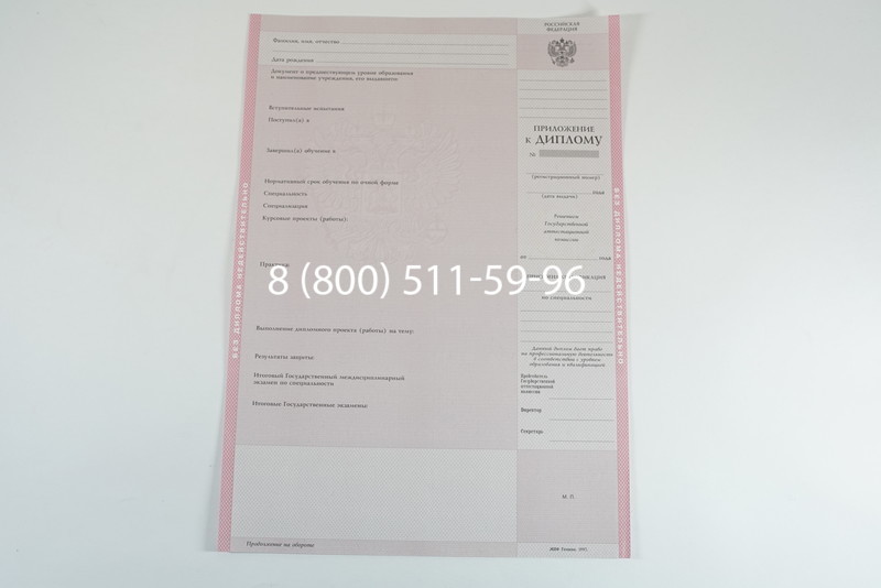 Диплом колледжа 1997-2002 годов в Москве