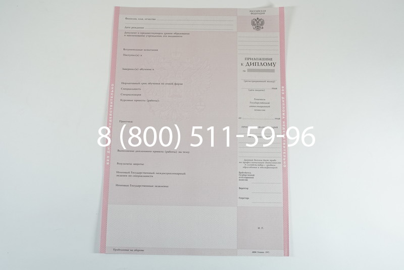 Диплом о среднем образовании 1997-2002 годов в Москве