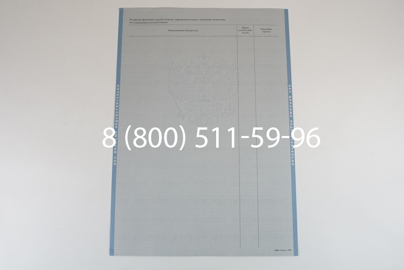 Диплом о высшем образовании 2003-2009 годов в Москве