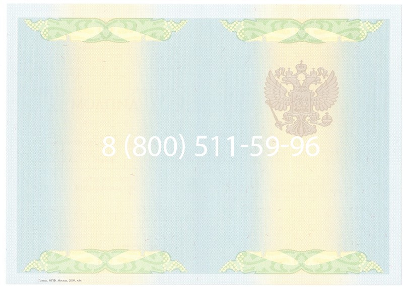 Купить Диплом о высшем образовании 2010-2011 годов в Москве