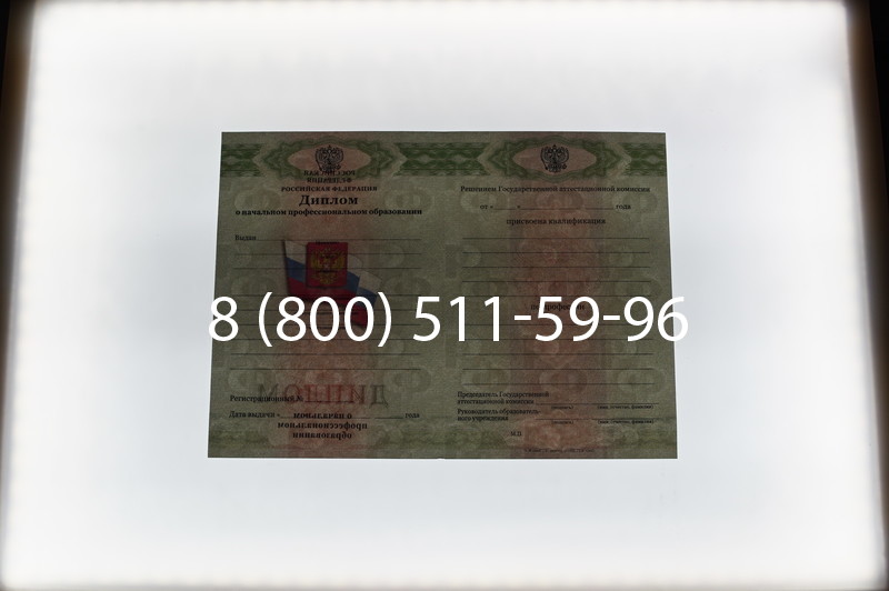 Заказать Диплом ПТУ 2014-2026 года в Москве