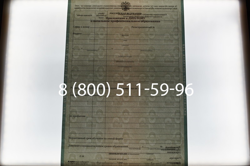 Заказать Диплом ПТУ 2014-2026 года в Москве